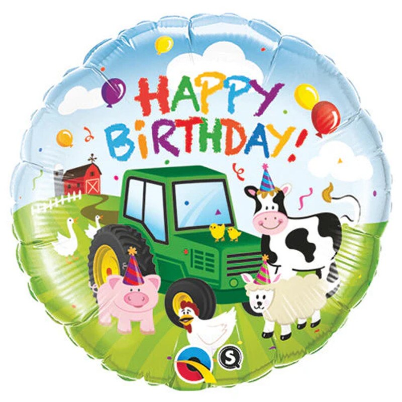 18&#x22; Birthday Barnyard Foil Balloon Farm Themed Party Decor