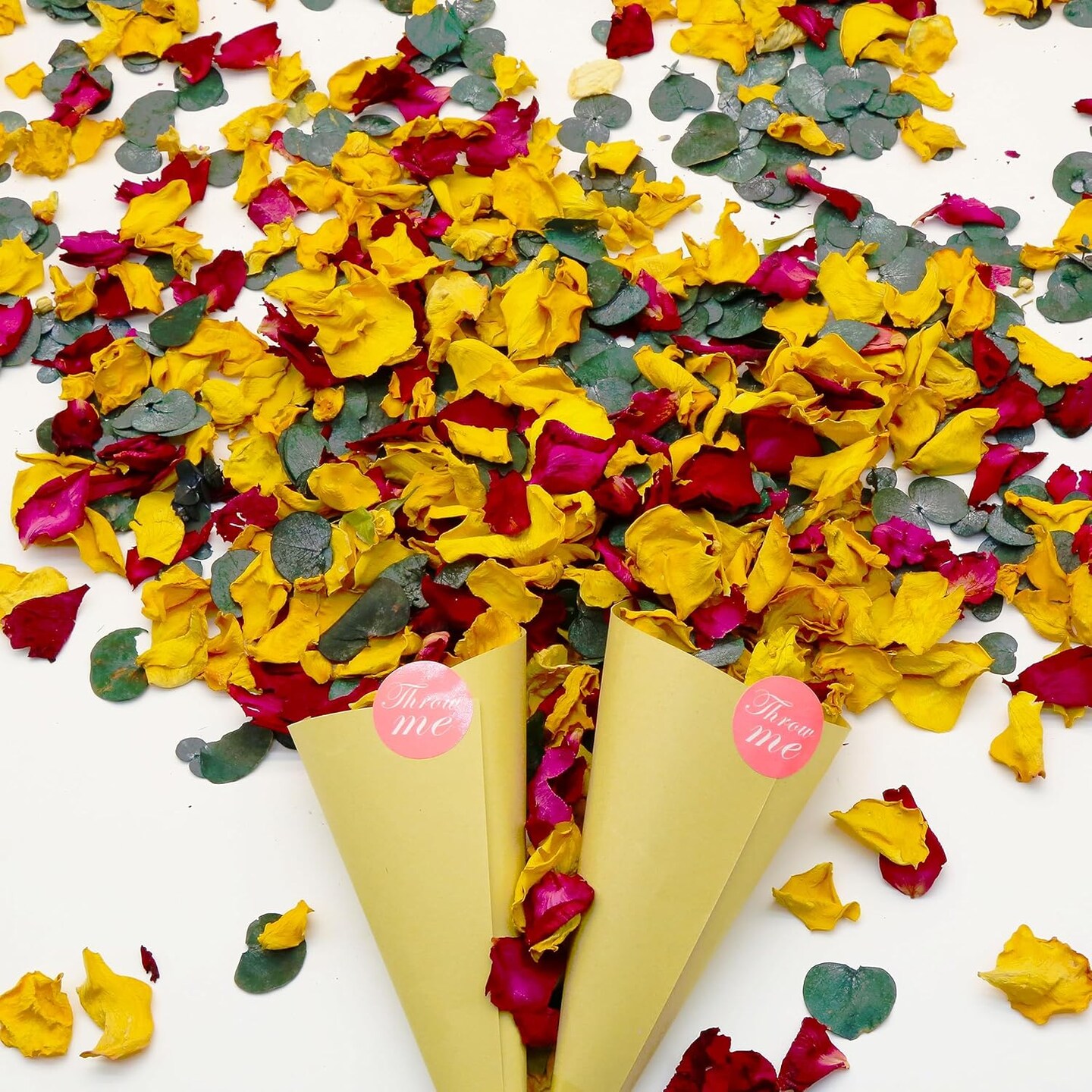 Dried Rose Petals - Top-Grade Pure Natural Edible Flowers - Use for Tisanes, Baking, Candle Making, Soap Making and Handicraft