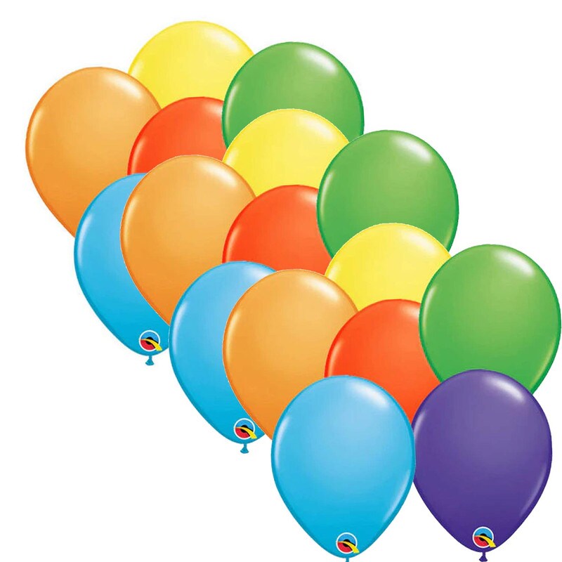 Qualatex&#xAE; Bright Rainbow Balloons 11 Inch 100 Pieces
