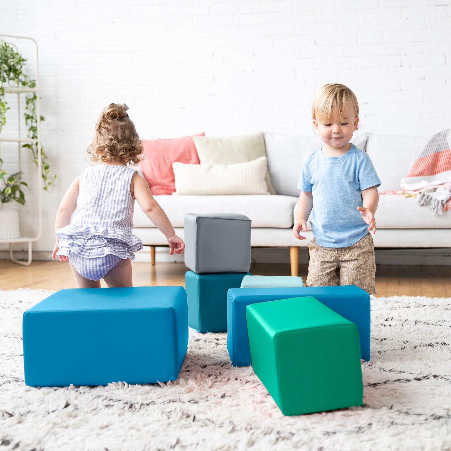 Toddler Foam Building Blocks, Foam Playset, 7-Piece