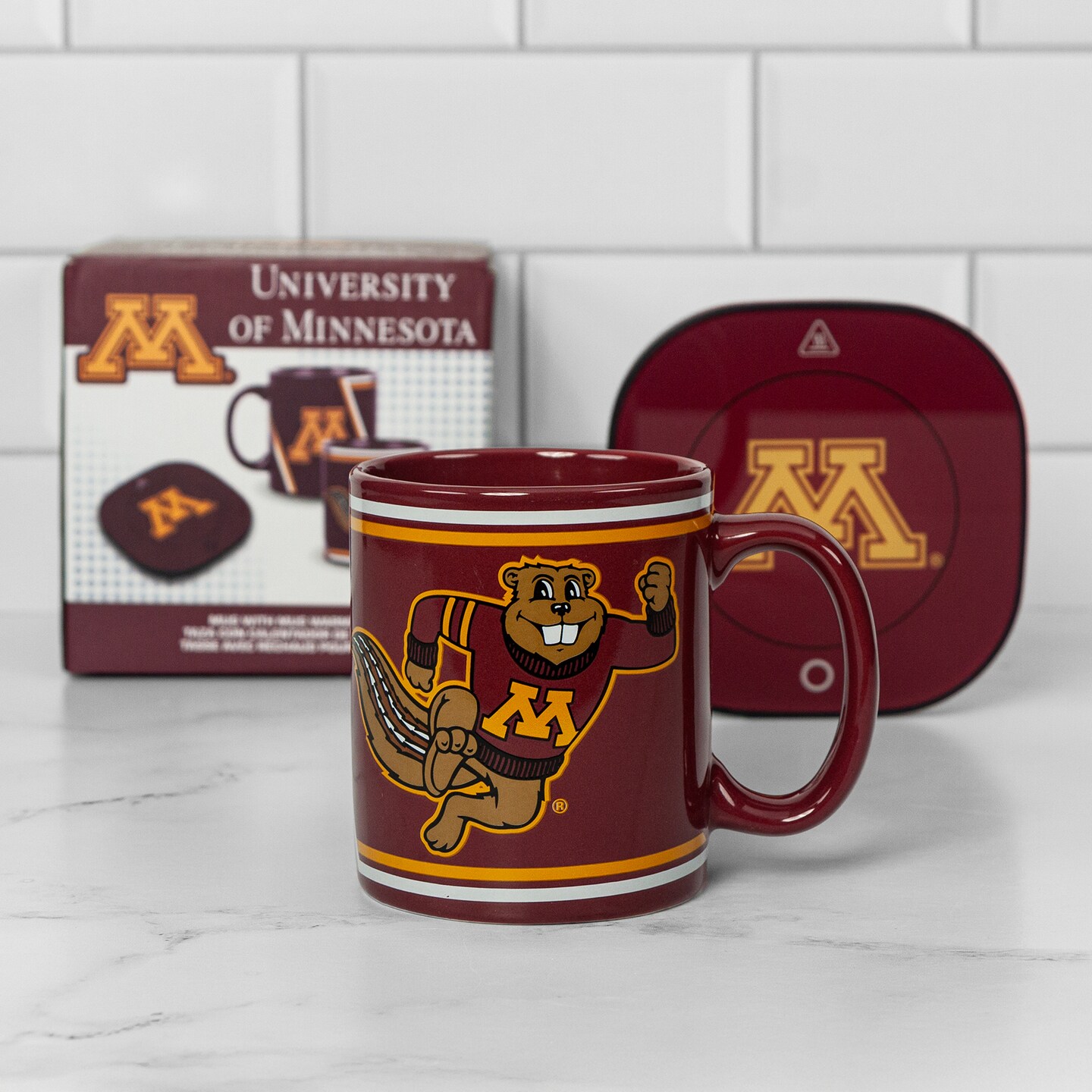 Uncanny Brands Minnesota Golden Gophers 12oz Mug Warmer Set