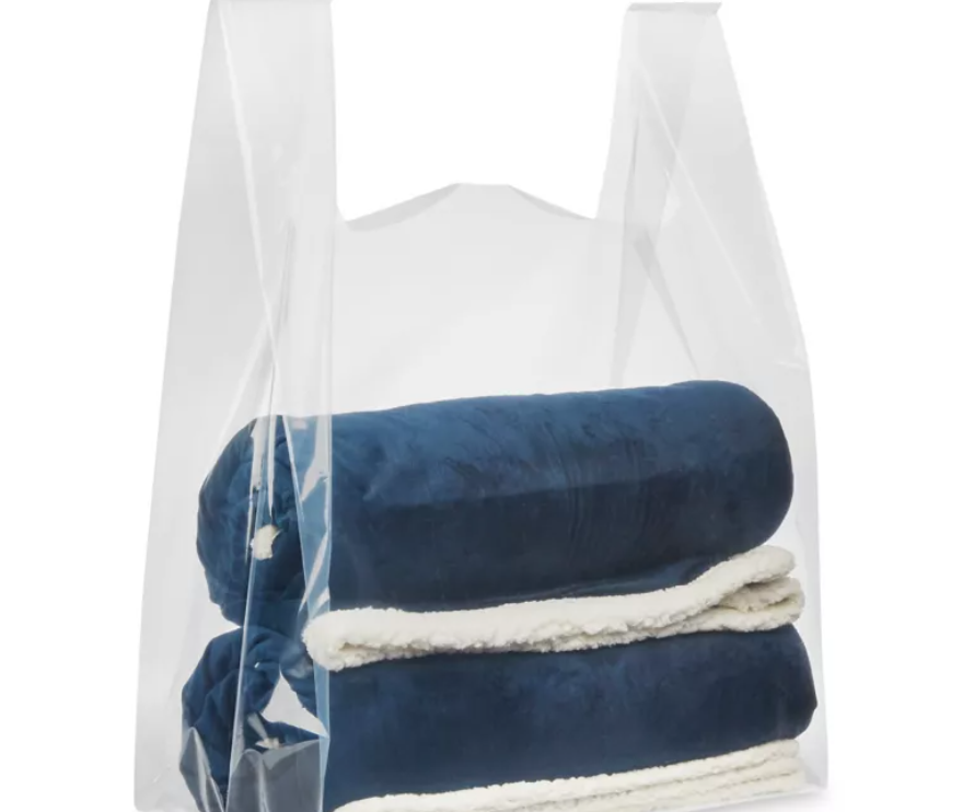 Super Tough T-Shirt Bags Plain 20 x 10 x 30 Inch