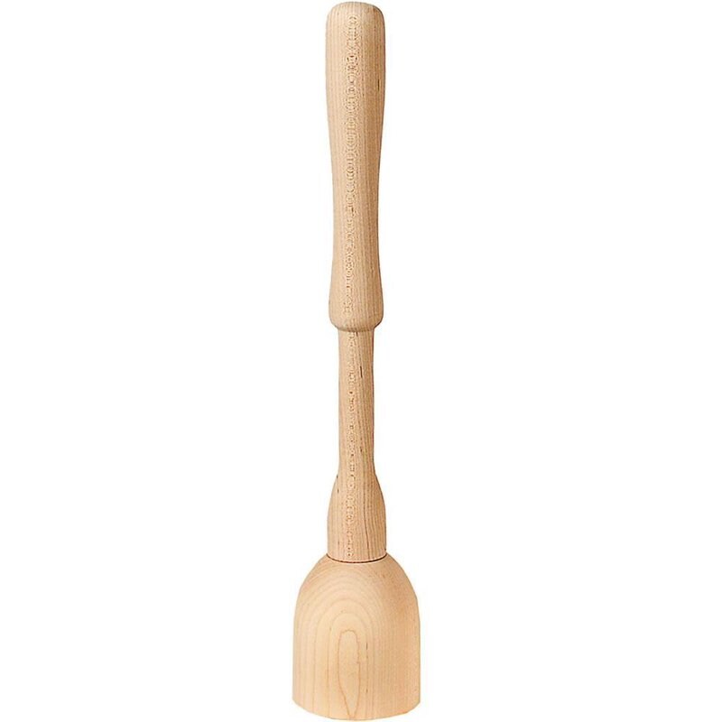 Lehman&#x27;s Sauerkraut Stomper Crock Packer, Hand Smoothed Wooden USA Made