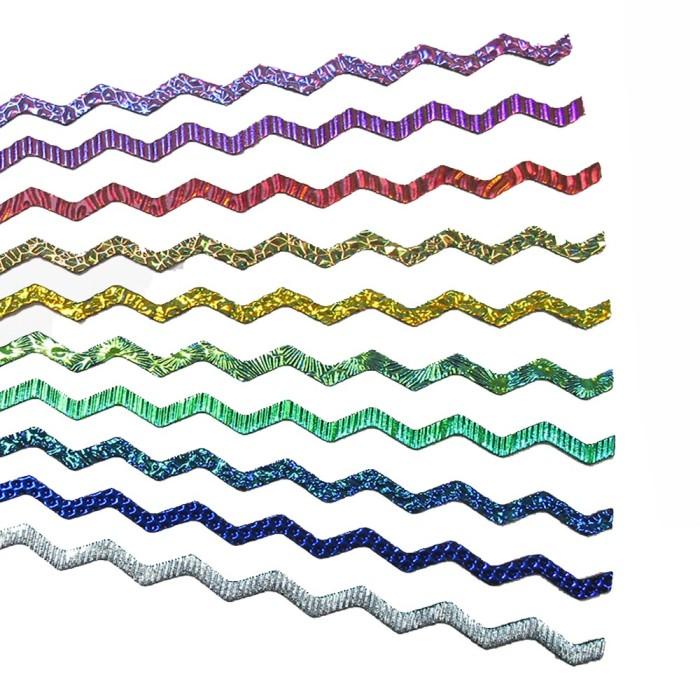 CBS Dichroic Glass Wavy Firestrips Taste of Texture 6mm 90 COE