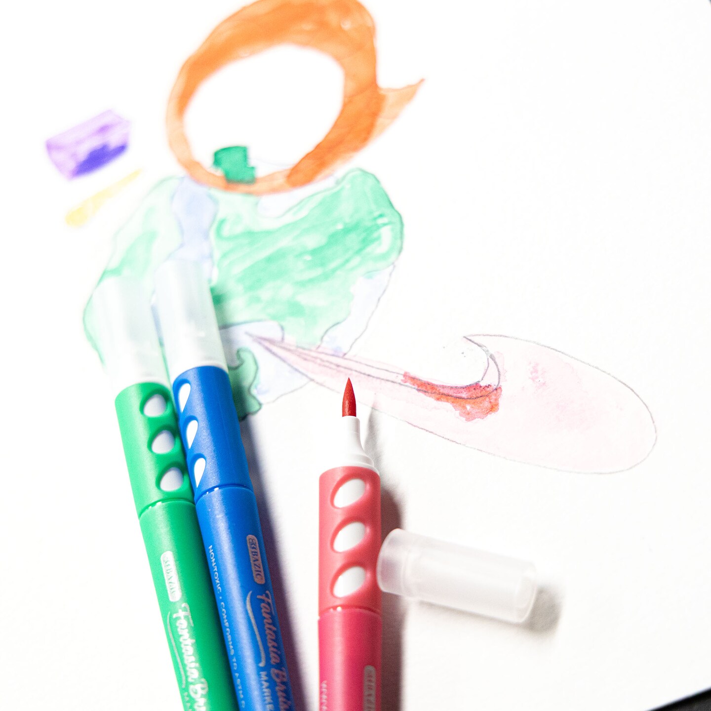 BAZIC 12 Colors Brush Markers