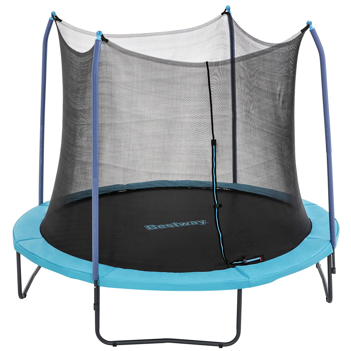 Bestway: Xtreme Air Trampoline - 10 Foot - Blue, Enclosure Net, Padded Poles, Outdoor-Backyard Bouncing-Jumping Play, 200lb Cap, Adult-Teens-Kids 6+