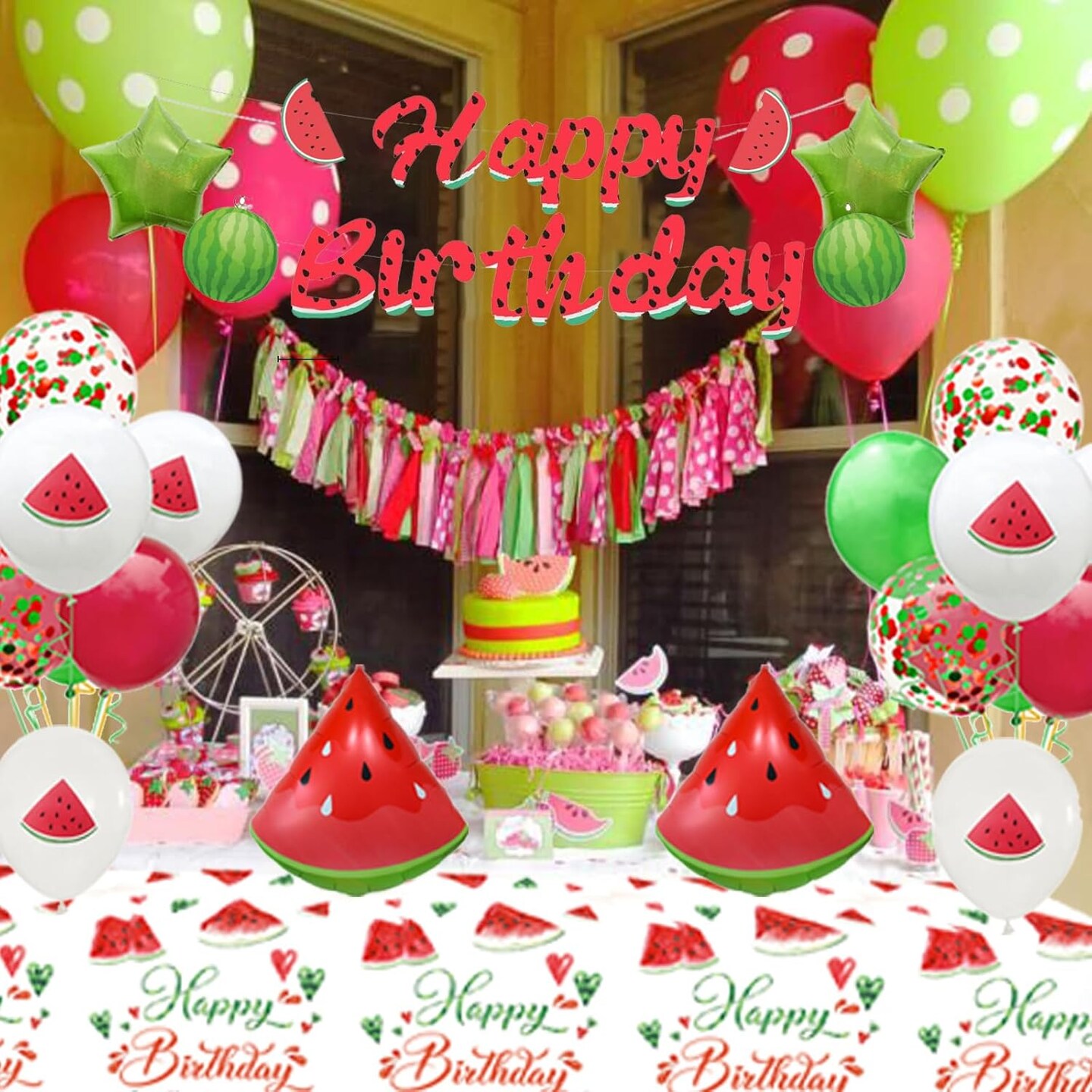 Watermelon Birthday Party Decoration-Watermelon Party Supplies