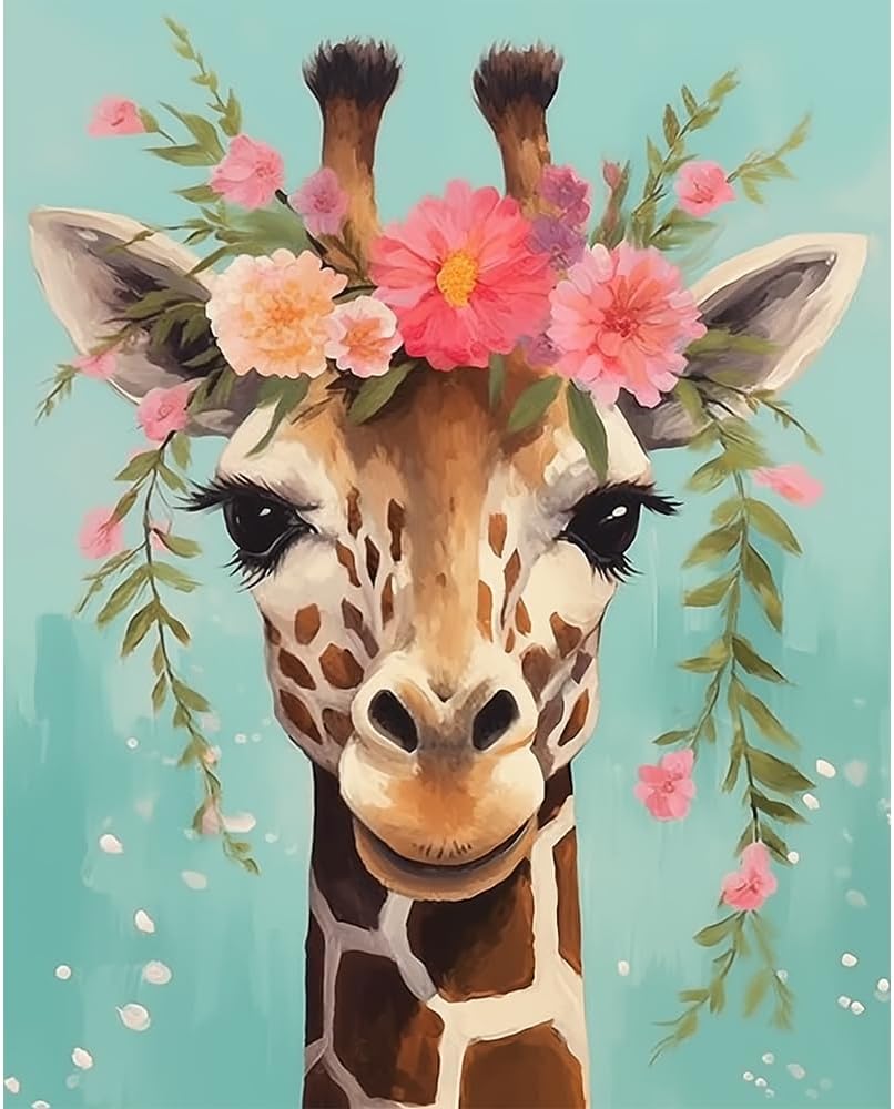 Natuyalo Giraffe Paint by Numbers Kit