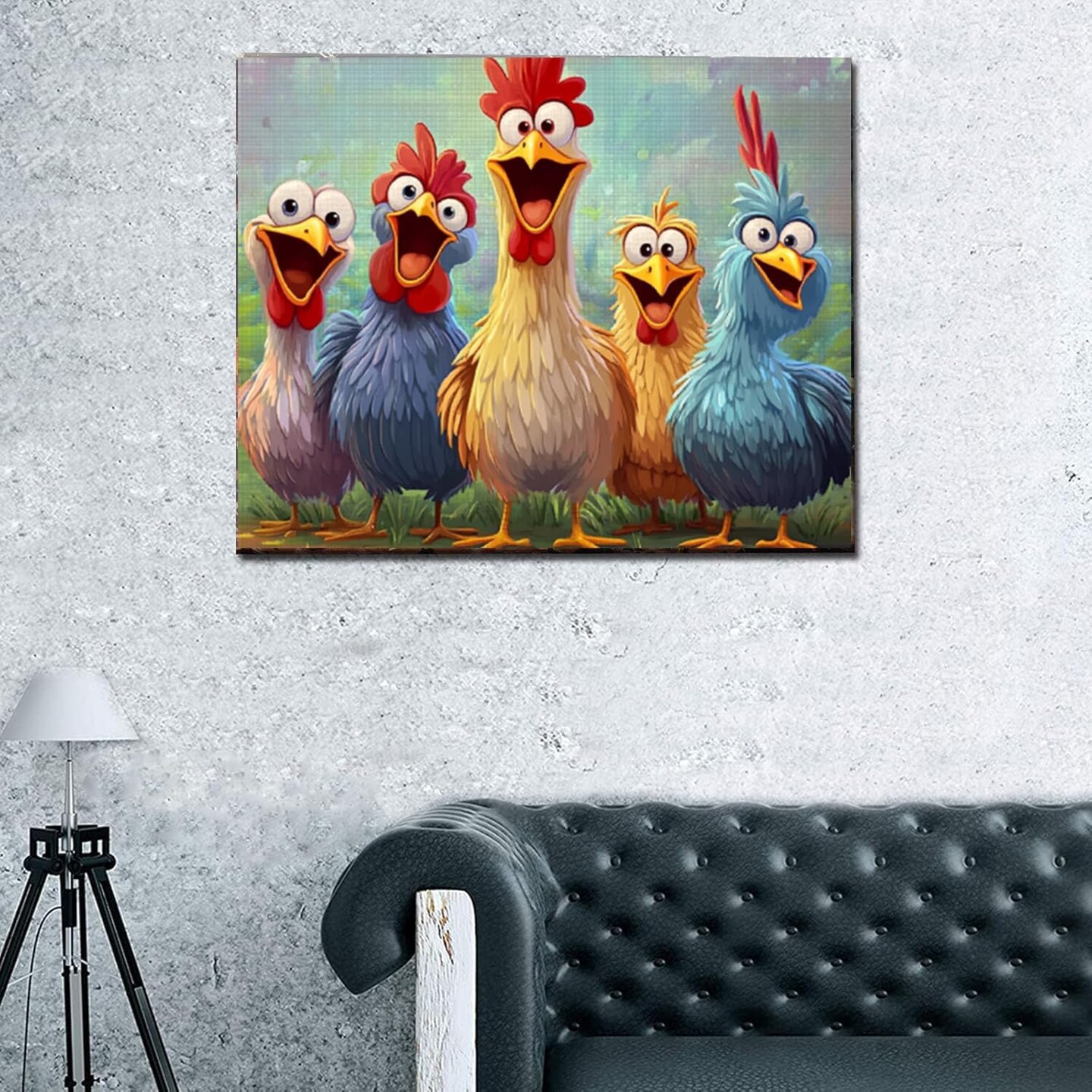 Cute Colorful Chickens Paint by Numbers