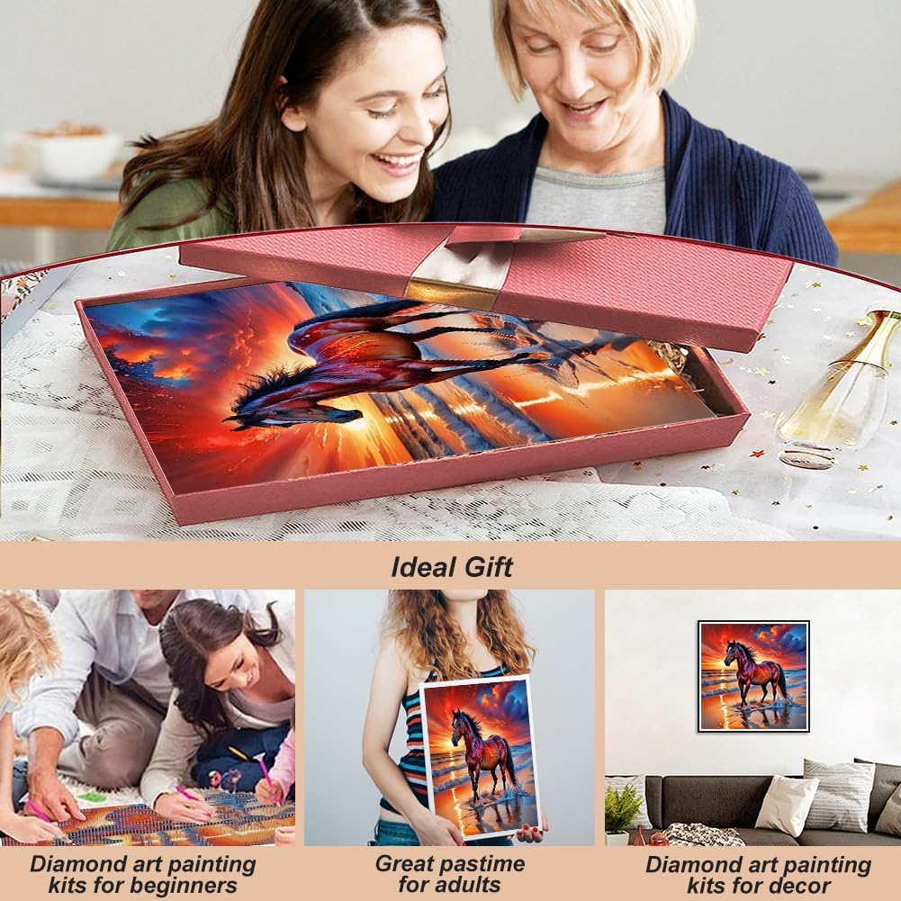 5D Horses Diamond Art Painting Kits for Adults