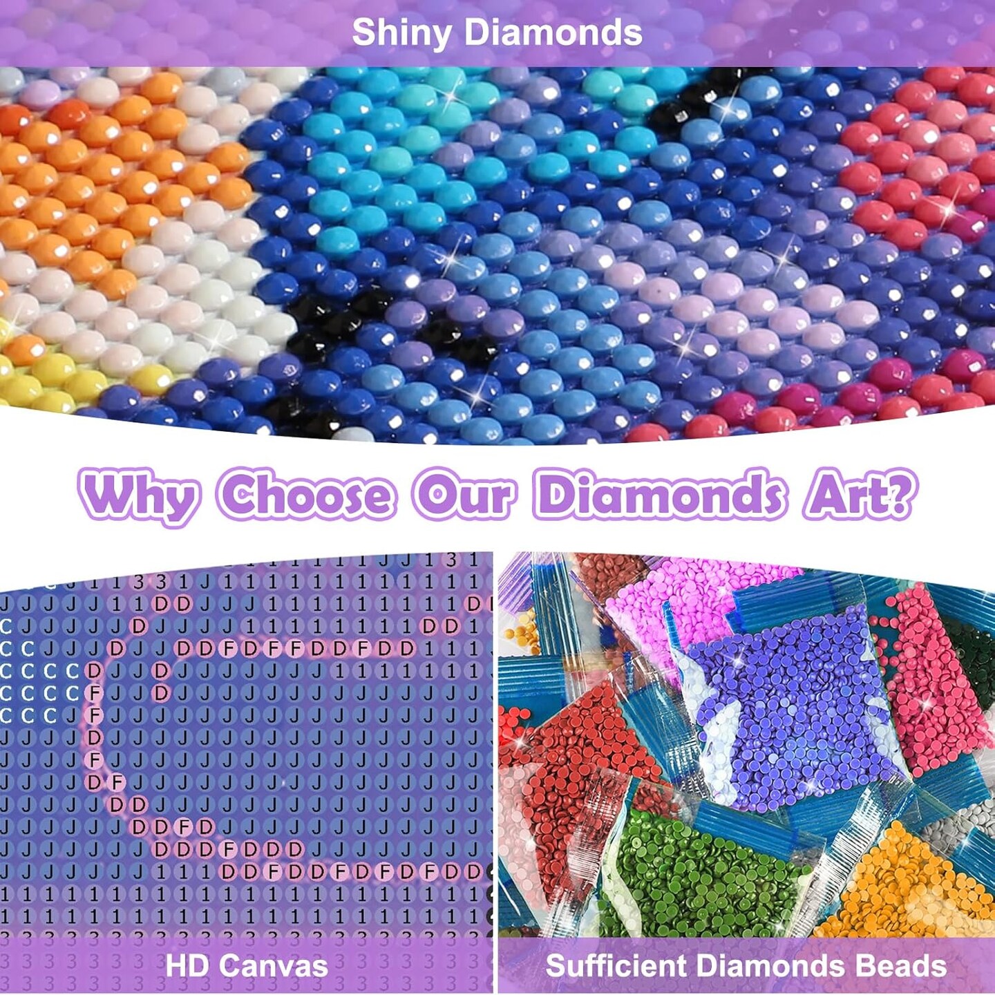 DIY 5D Beach Diamond Art Paint with Round Diamonds, Full Drill Flowers Diamonds Art Painting Kit Perfect for Home Wall Decor