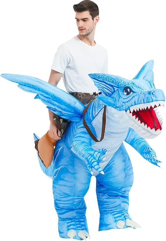 GOOSH Inflatable Dinosaur Halloween Party Cosplay Costumes for Kids and Adults