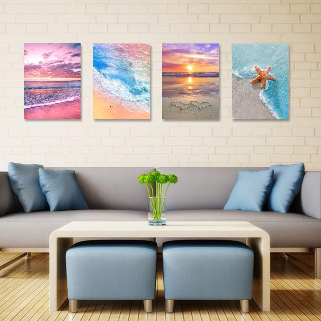 4 Pack 5D Diamond Painting Kits for Adults DIY Drill Diamond Art Kits Arts