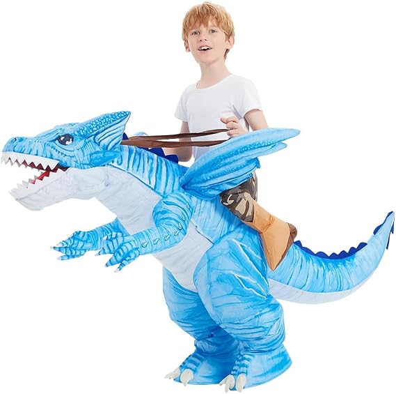 GOOSH Inflatable Dinosaur Halloween Party Cosplay Costumes for Kids and Adults