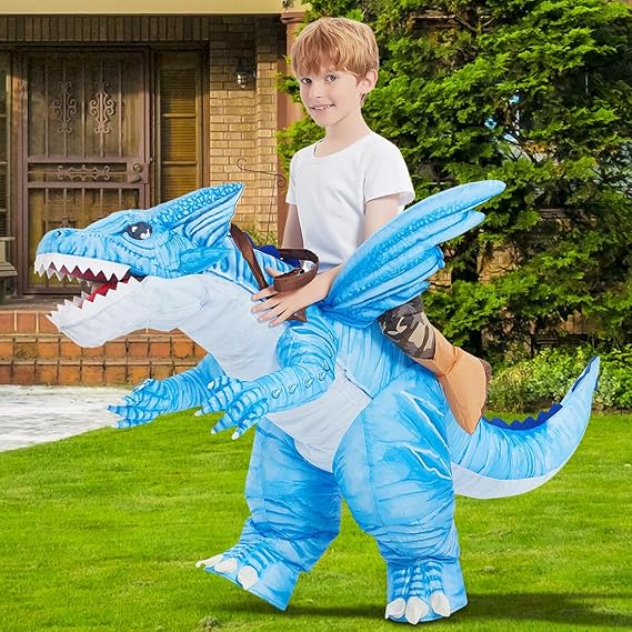 GOOSH Inflatable Dinosaur Halloween Party Cosplay Costumes for Kids and Adults