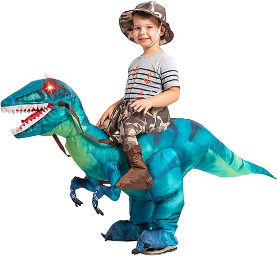 GOOSH Inflatable Dinosaur Costume for Kids and Adults Halloween Costumes
