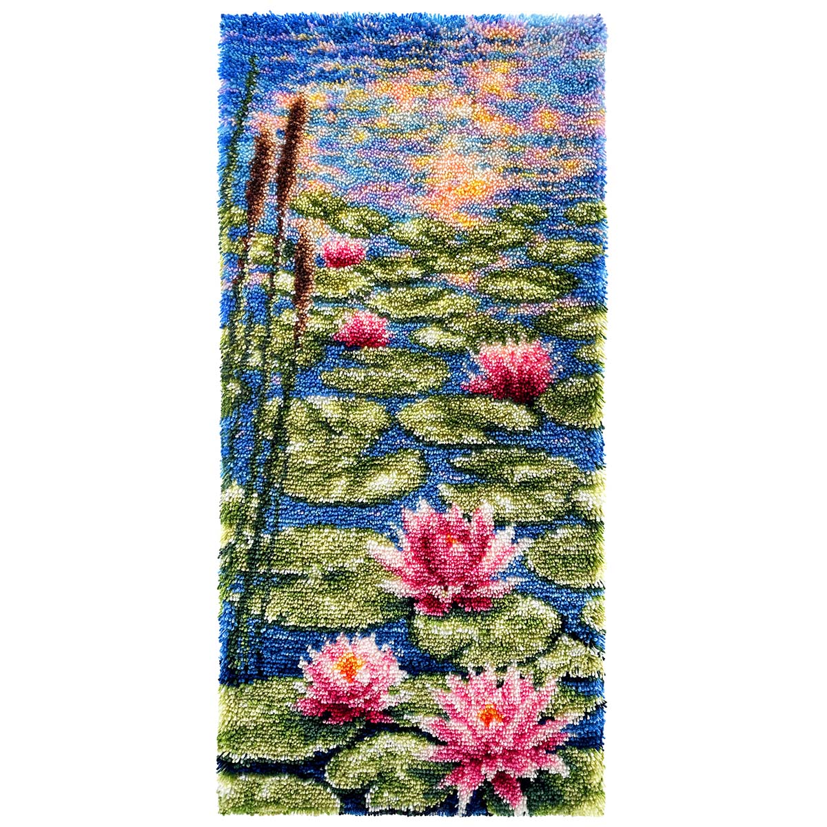 Herrschners  Water Lilies Latch Hook Kit