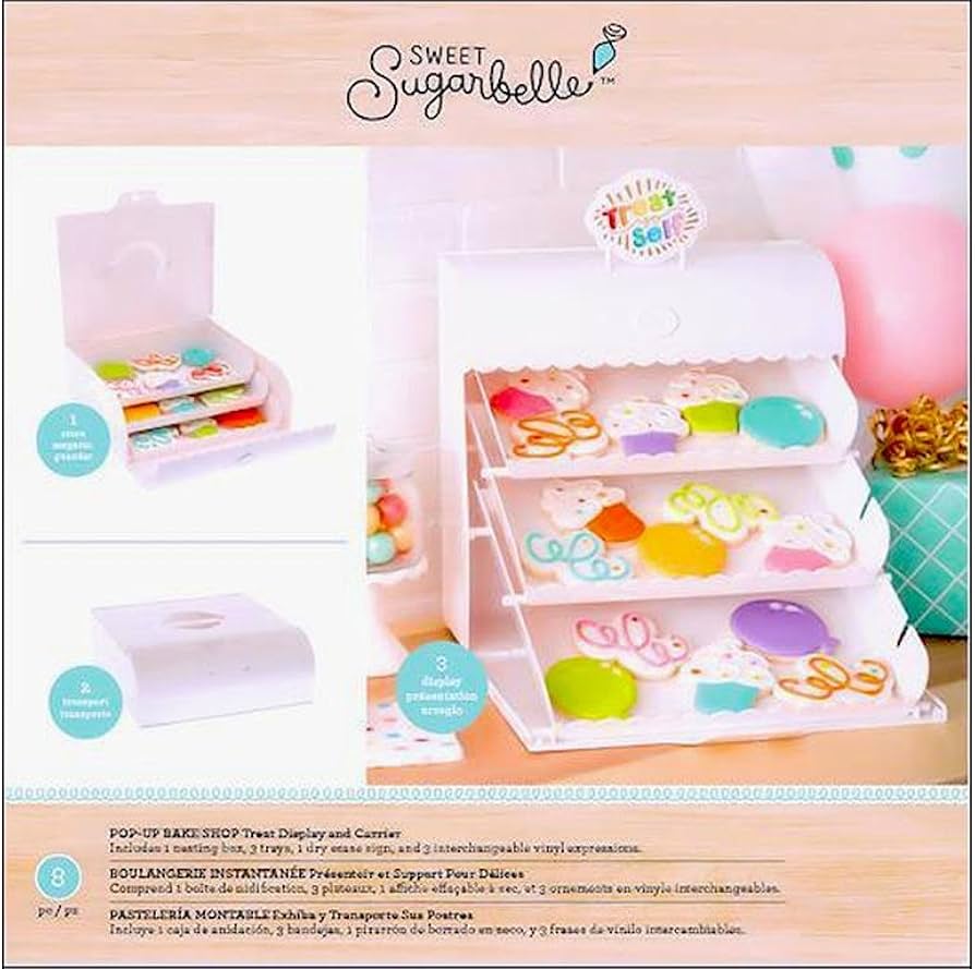 Sweet Sugarbelle Display Popup Bake Shop White (8 Pieces) 341971 by American Crafts