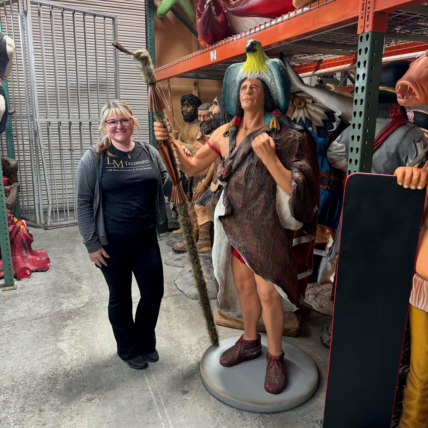 Indian Medicine Man Life Size Statue