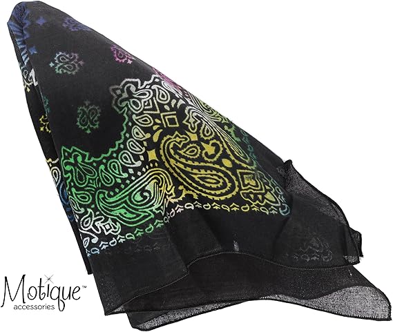 22 Inch Cotton Paisley Bandana