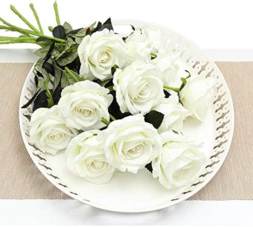 Artificial Silk Flowers Realistic Roses Tabletop
