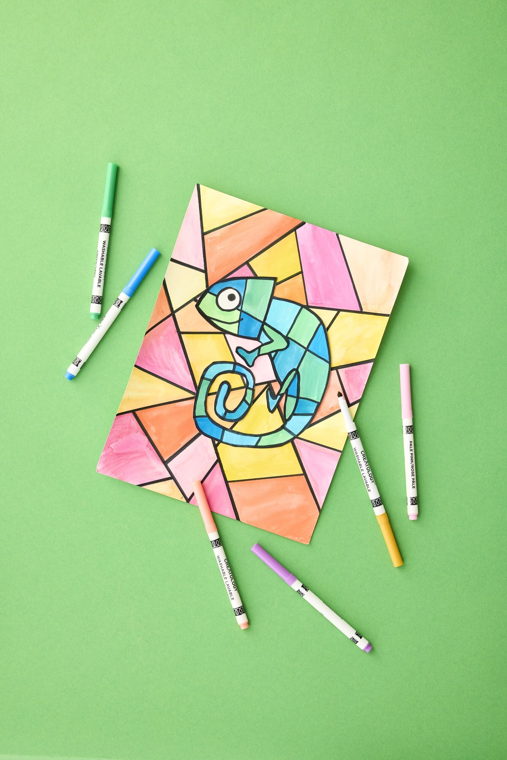 Kids Club: Camp Creatology: Watercolor Chameleon