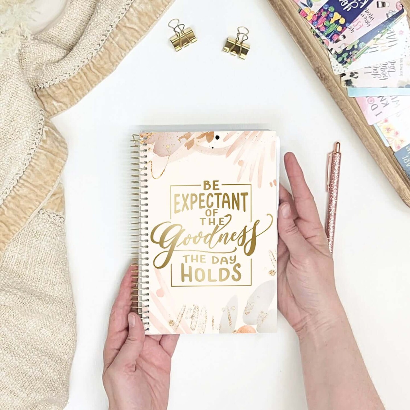 bloom daily planners 2025-26 Academic Planner, Soft Cover, 5.5&#x22; x 8.25&#x22;, Moments of Grace