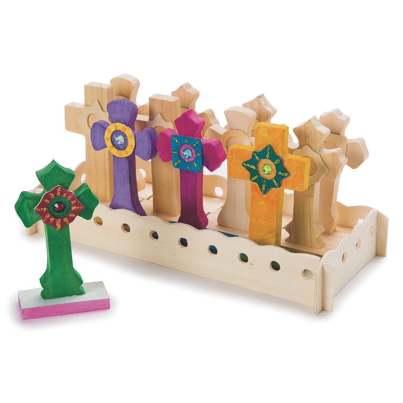 Unfinished Wooden Cross Set