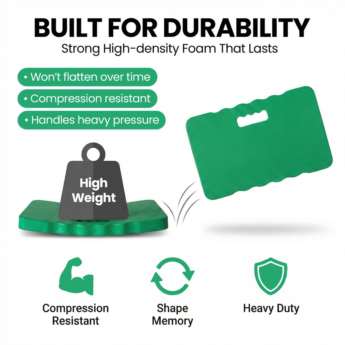 Gardenised Extra Thick Large Foam Kneeling Pad for Gardening Workout Yoga and Exercise Soft Comfortable Knee Cushion Mat for Floor Work Cleaning Yard Tasks and Home Projects