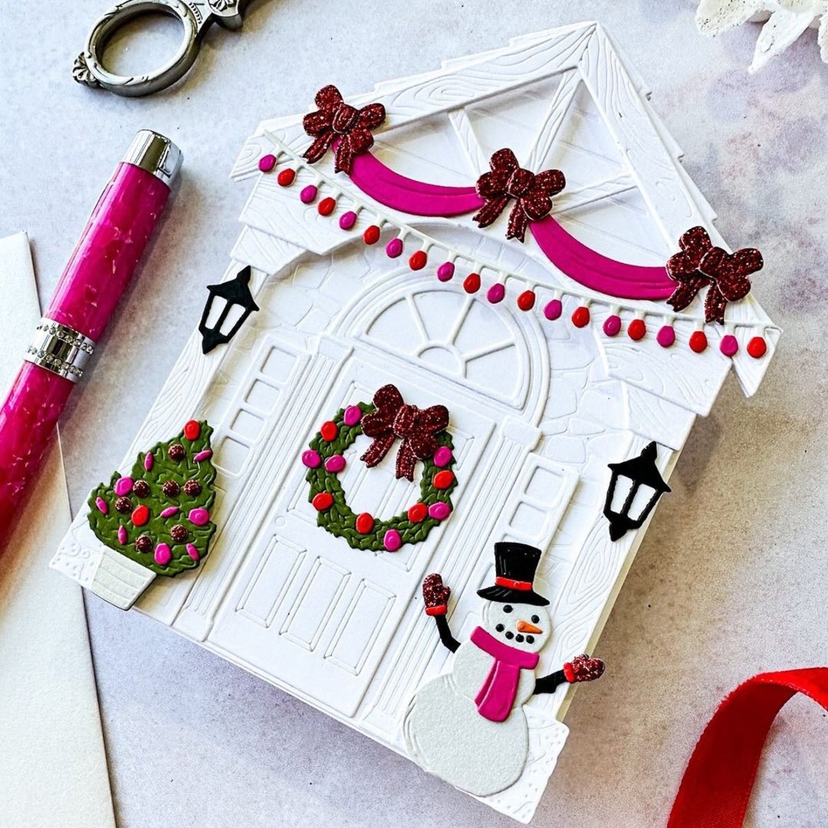 Lovely Layers: Front Porch Holiday Add-On - Honey Cuts - Stand-Alone Dies