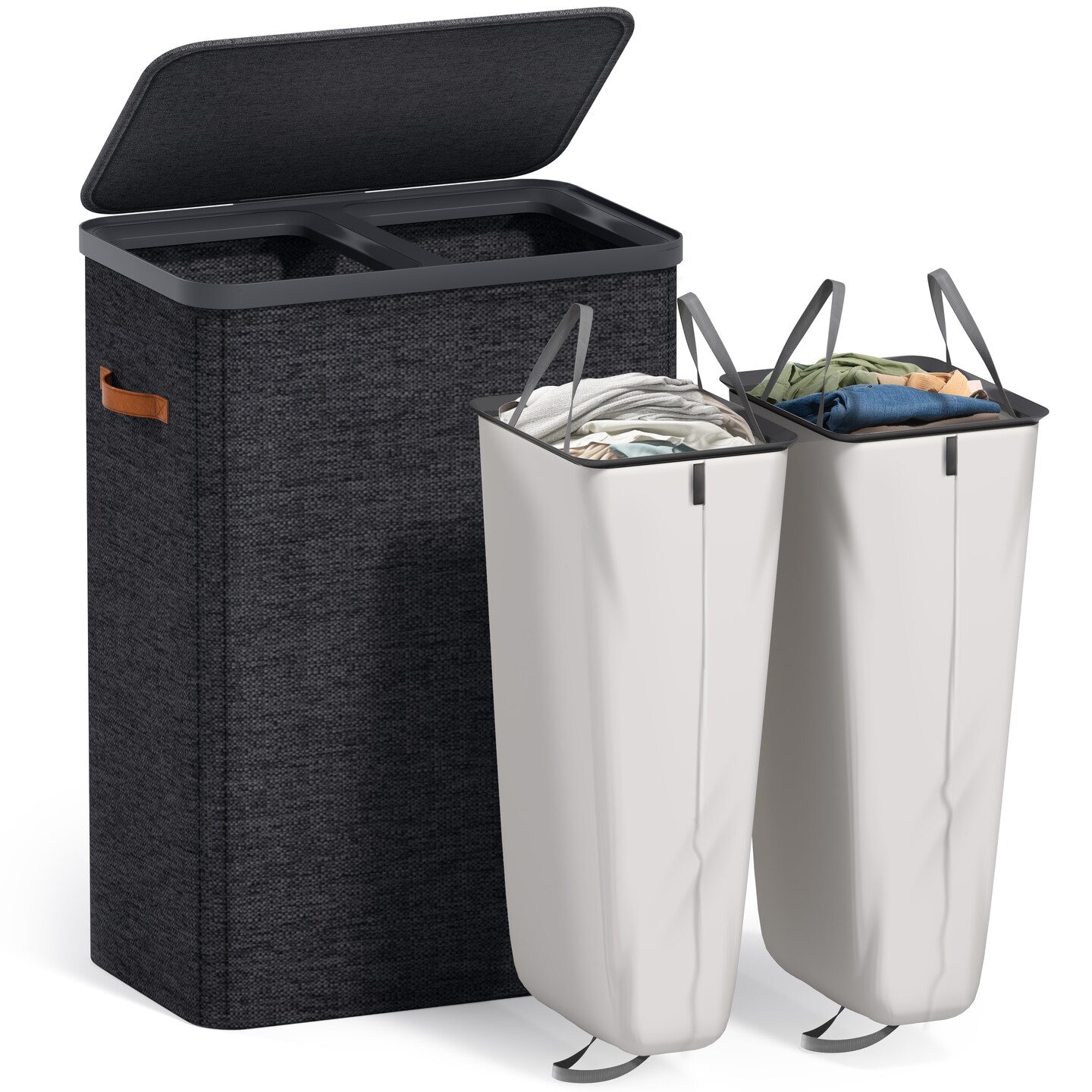 Sorbus Fabric Laundry Hamper - Collapsible Laundry Basket with Removable Laundry Bag