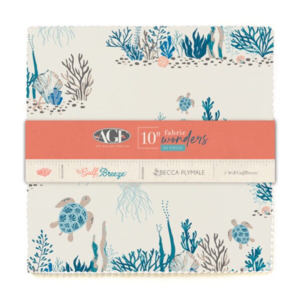 Gulf Breeze 10" Square Pack (Layer Cake) by Art Gallery (10W-GBR)