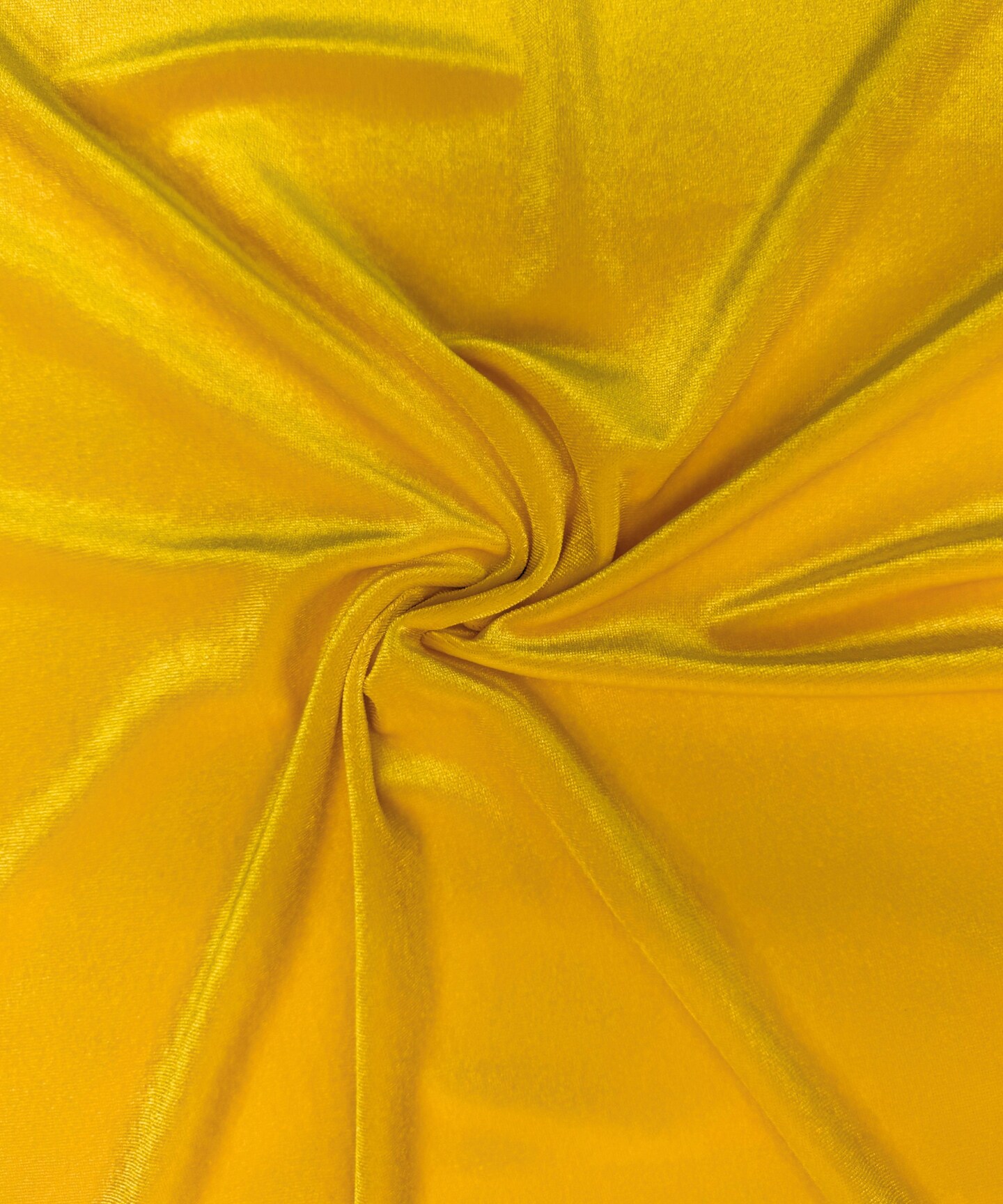 Yellow Stretch Velvet Fabric by the Yard, 58" Wide Plush Velvet 4-Way Stretch