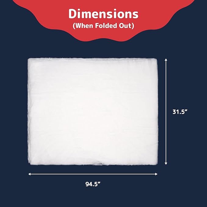 Large Artificial Snow Roll - Instant Christmas Tree Decor, Christmas Snow Party Table Runner, White Photo Backdrop, Fake Snow Decoration, Faux Snow, Fake Snow Blanket Cover for Holiday