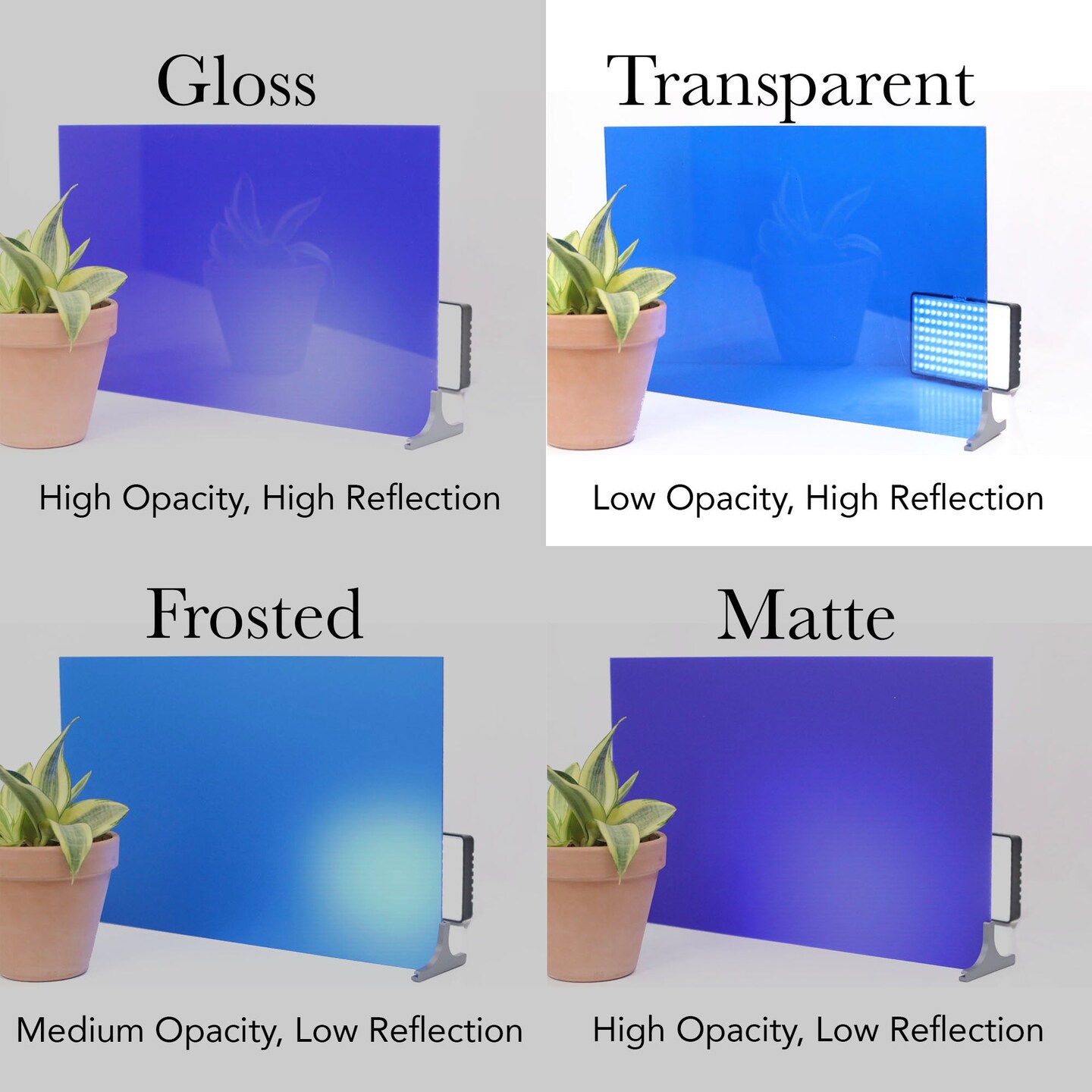 2.6mm (1/8th Inch), 12x12. 12x19, 12x6, CO2 Laser &#x26; Glowforge Performance Series Ready, cast Acrylic in a Variety of Solid Opaque Colors, Craft Closet Brand