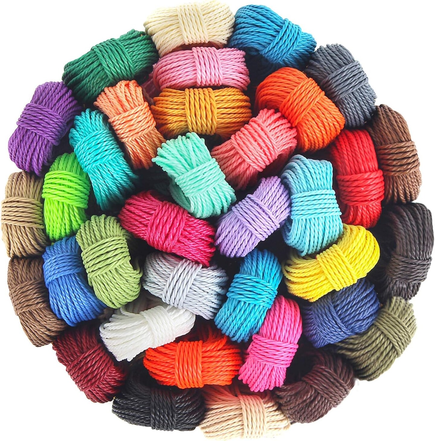 Waxed String 35 Colors 1mm 382 Yard | Waxed Polyester Cord Wax Cotton Cord Waxed Thread for DIY Bracelets Necklace Jewelry Making Friendship Bracelet 1
