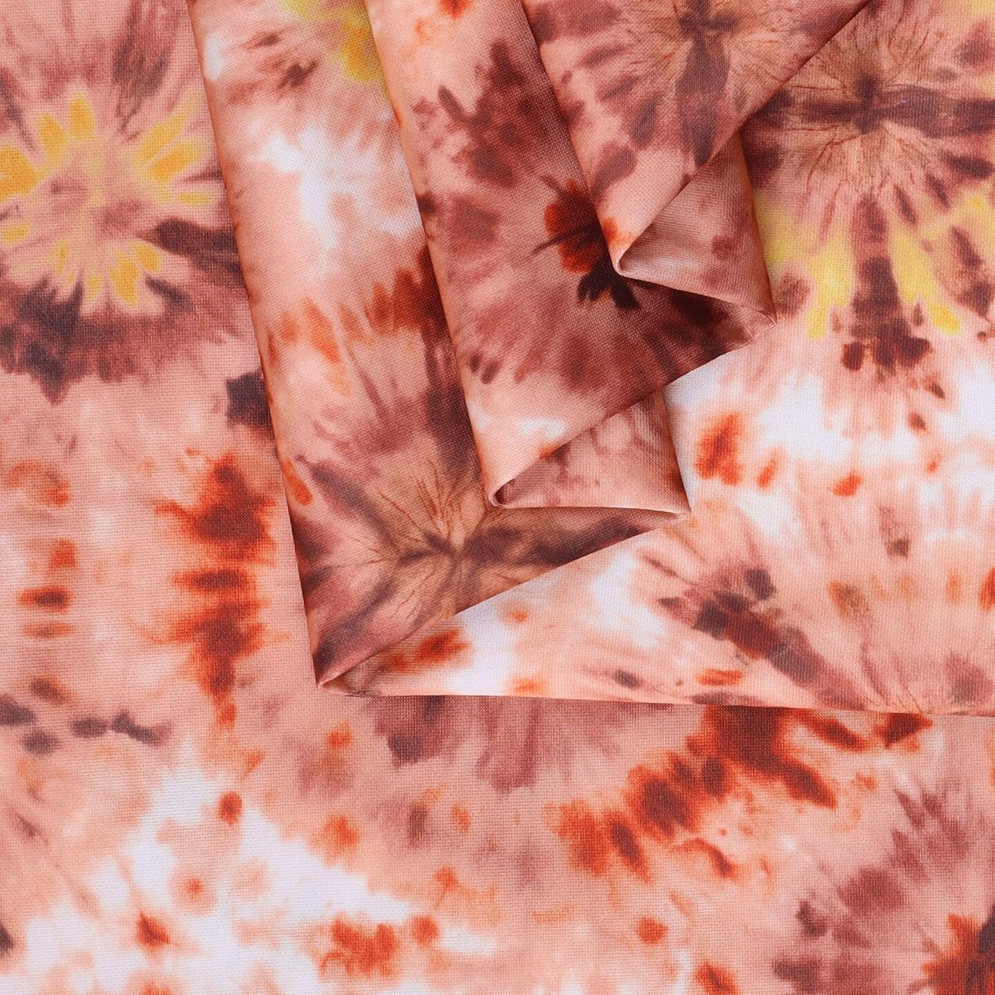 Mook Fabrics Tie Dye Printed PUL Fabric [60 in. Wide] Orange - By The Yard