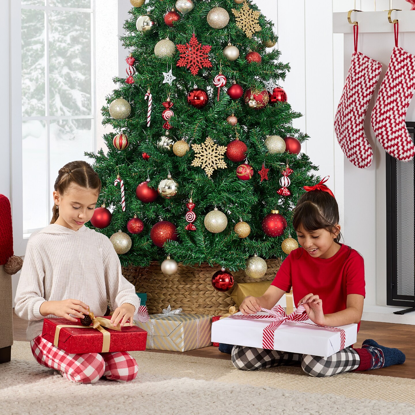 Best Choice Products Premium Hinged Artificial Christmas Pine Tree w/ Metal Base