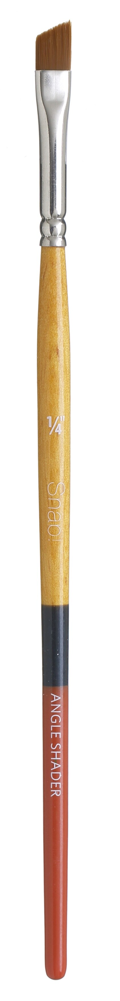 Princeton Snap! Golden Taklon Short Handle Brush-Angular Shader 1/4" Width