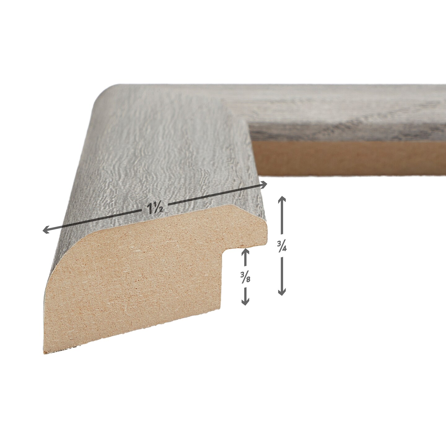 Arthur 1.5&#x22;, Gray Barnwood Picture Frame by wallsthatspeak