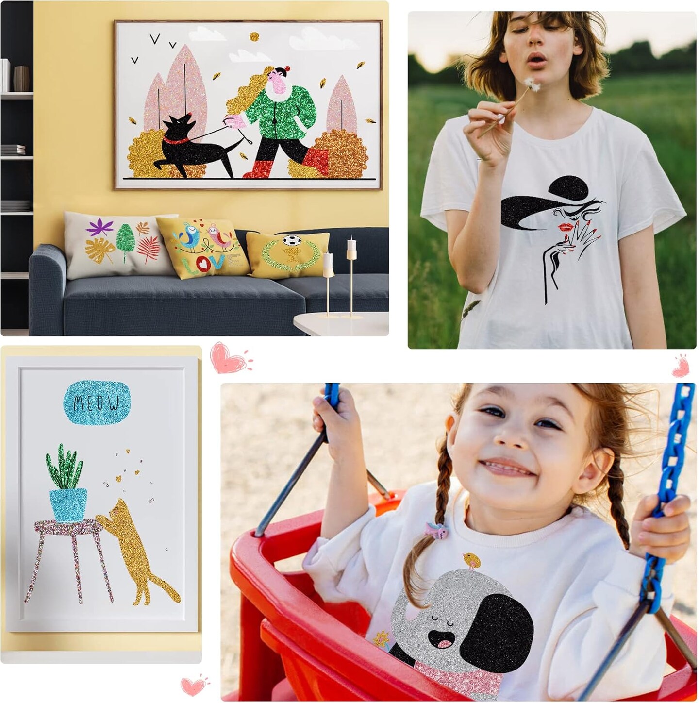 Confetti Glitter HTV Heat Transfer Vinyl Roll - Confetti