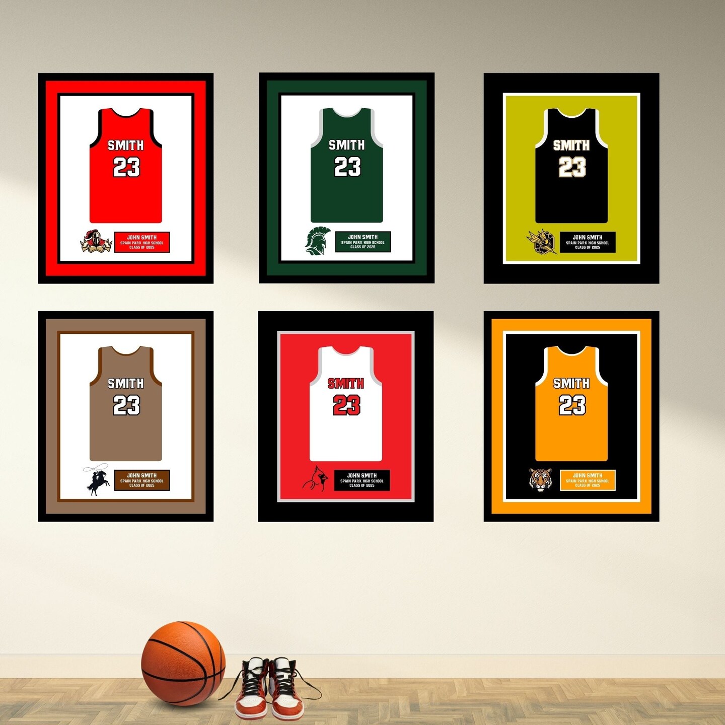 Jersey Framed Picture Print Senior Night Basketball Softball Baseball