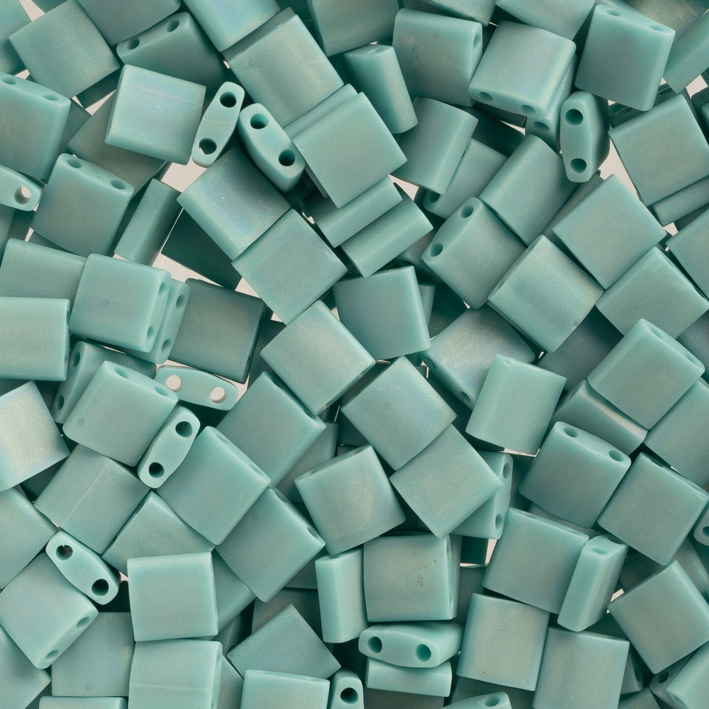 Miyuki Tila 5mm Opaque Matte Glass Beads, 5.2g