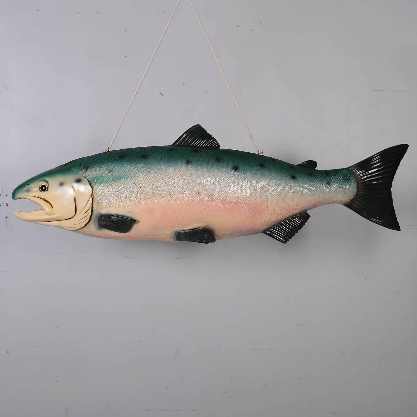 Hanging Salmon Life Size Fish Statue