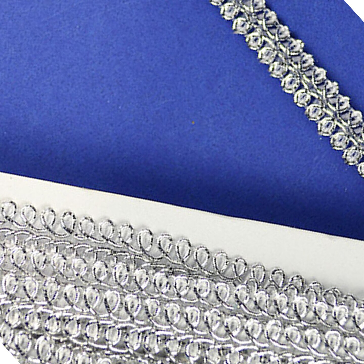 1/2&#x22; x 15 Yards Silver Gimp Braid 5 Packs Gimp Braid Trim