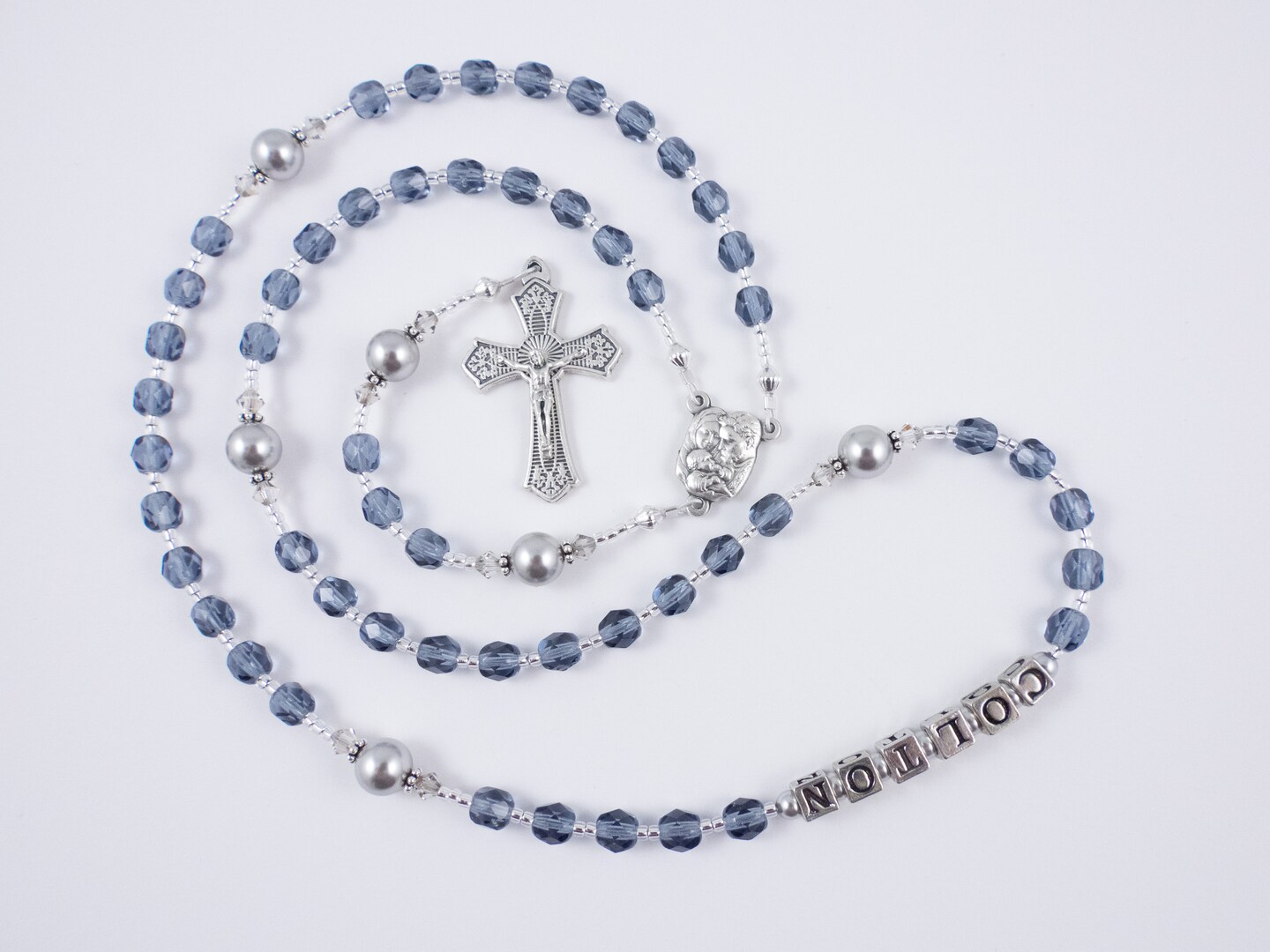 Catholic First Communion Rosary Prayer Beads Arizona shops Turquoise & Sterling Silver