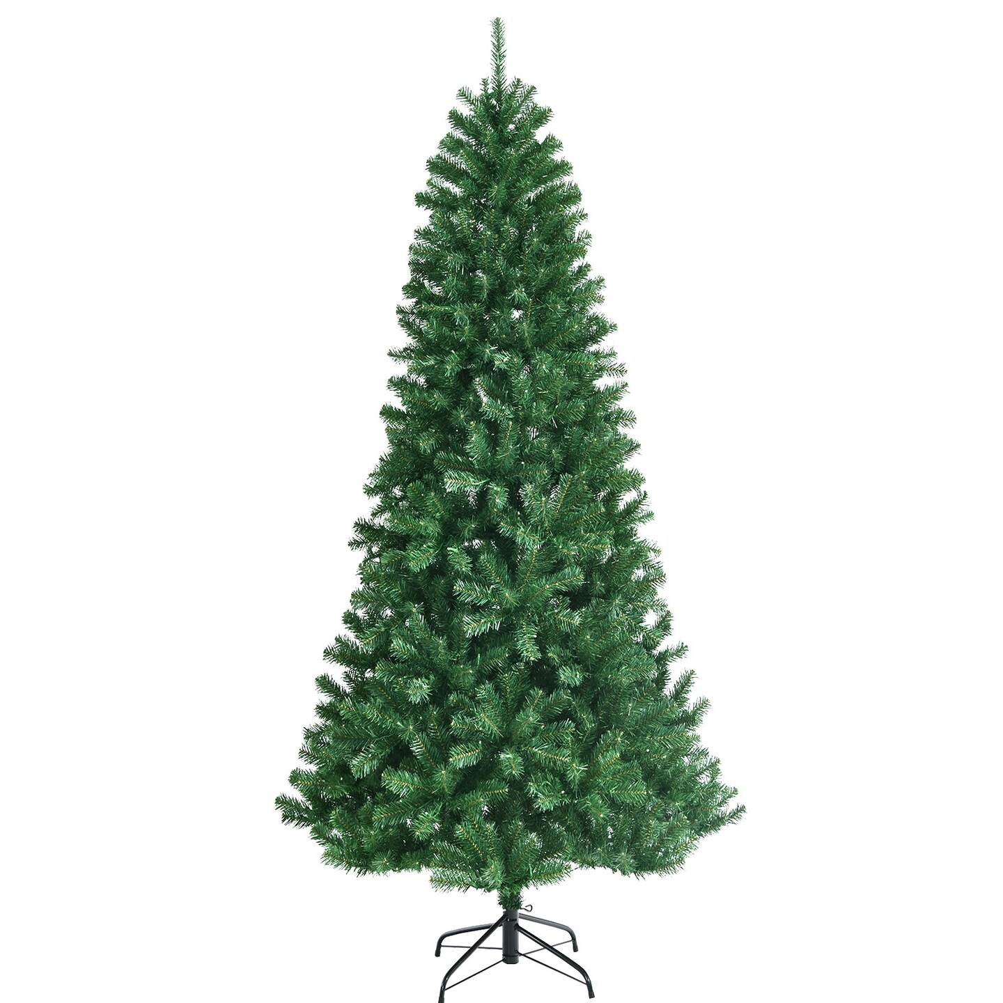 Artificial Hinged Christmas Tree with Remote-Controlled Color-Changing LED Lights