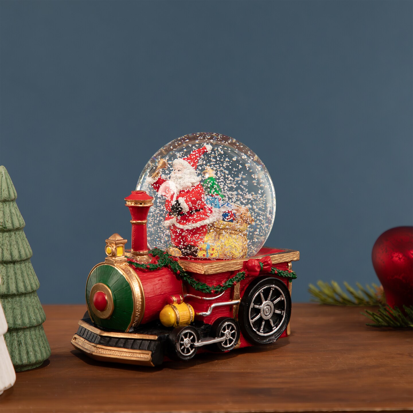 Northlight Santa Claus Musical Train Christmas Snow Globe - 6"