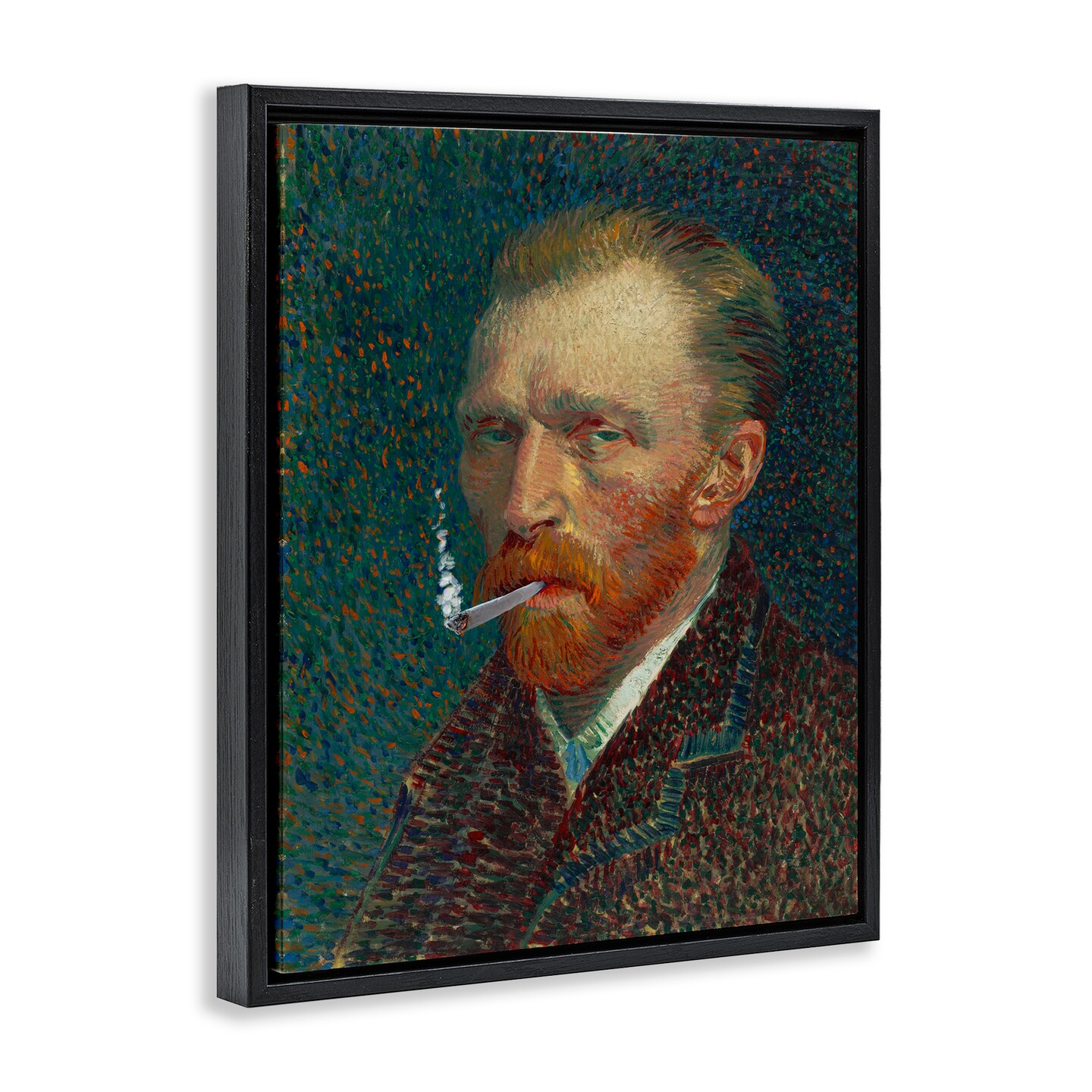 Stupell Industries Van Gogh Portrait with Smoke Floating Frame, design by Masters Redux