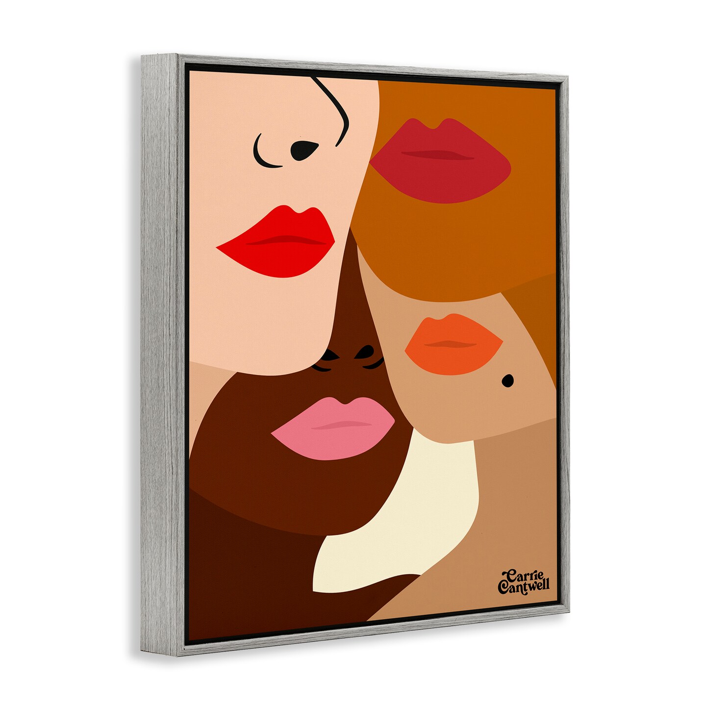 Stupell Industries Many Faces of Women Framed Giclee, design by Carrie Cantwell